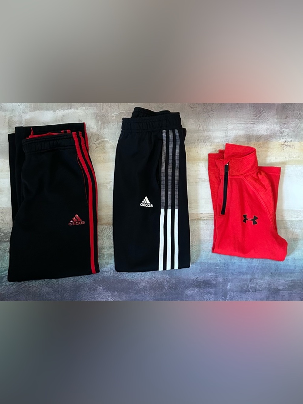 Boys Size 8 Athletic Bundle - Adidas pants & UA zip up - Picture 11 of 11